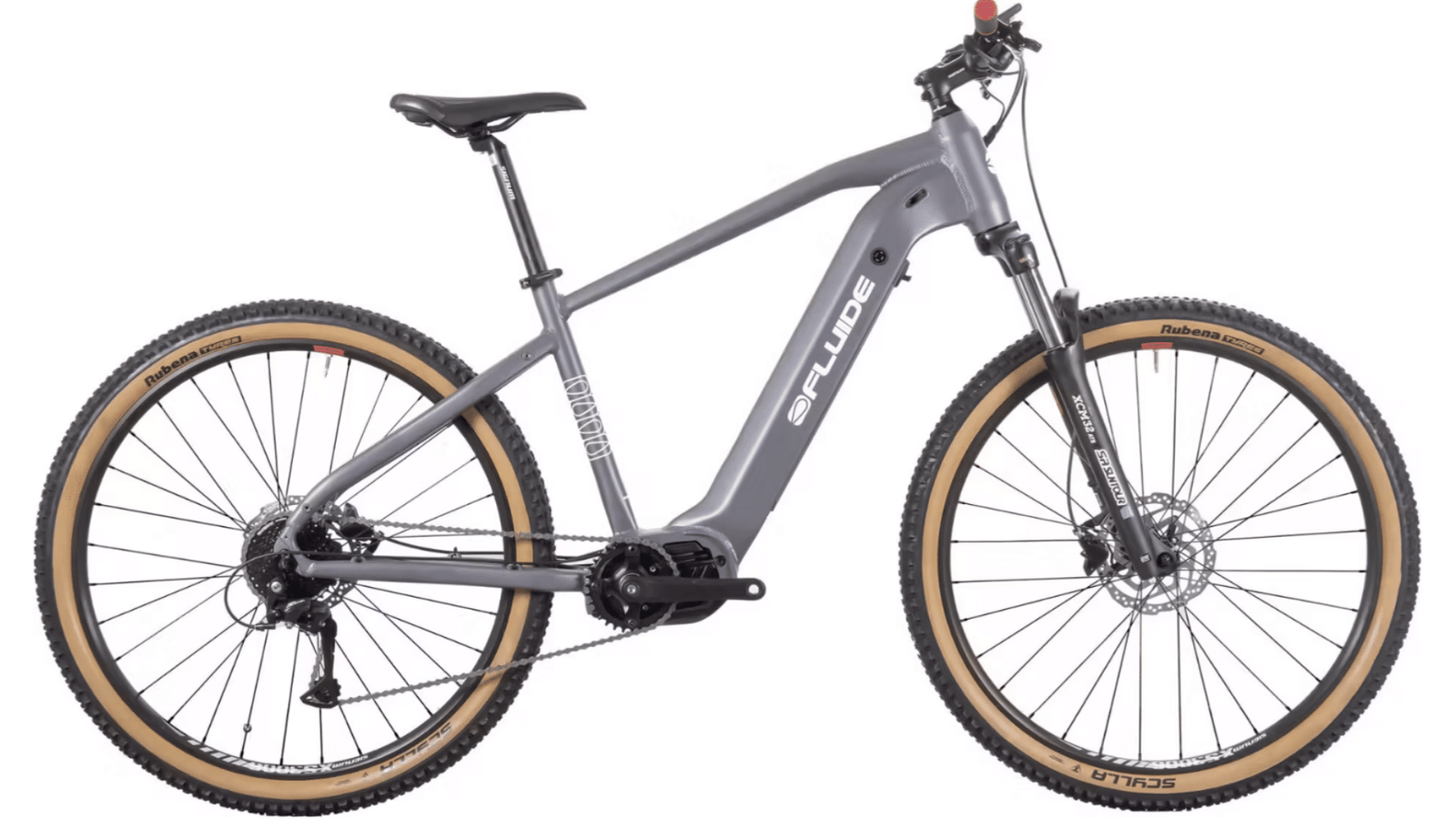 VTT Électrique Semi-Rigide Fluide Shimano Acera/Altus 9V 630 Wh 29'' Gris