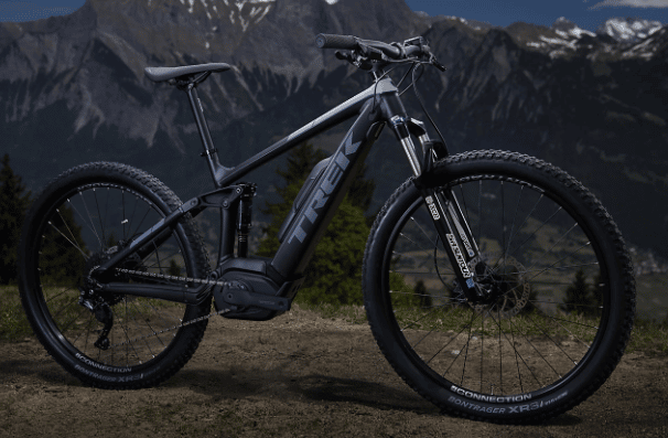 VTT électrique Trek Powerfly FS 4 – Tout Suspendu, Bosch 625Wh, Rouge, Taille XL